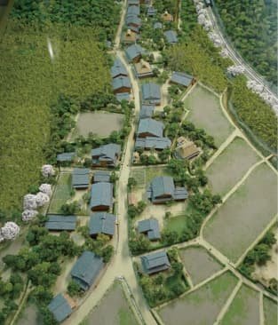 A model of a townscape