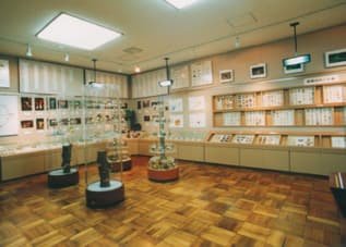 The interior lined with display panels