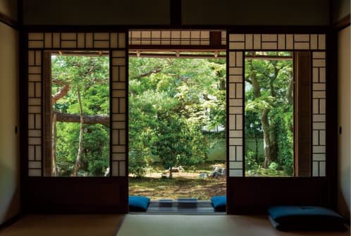 A zashiki room overlooking a garden