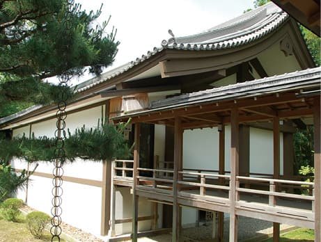 The exterior of the Daikakuji Temple Treasure House