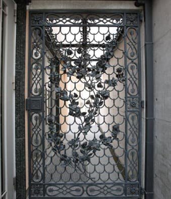 An ornate gate