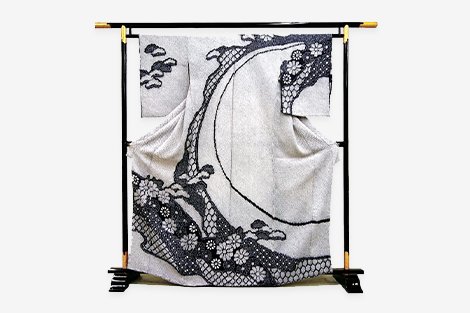 Photographs of patterned dyed textiles