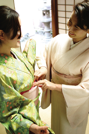着物姿の二人