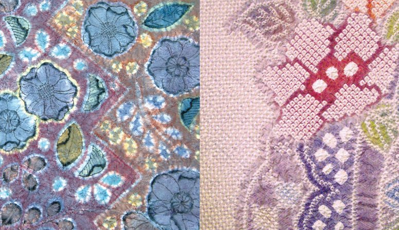 京都絞り工芸館 絞り染めの鳥獣戯画